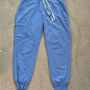 FIGS Women’s Zamora Jogger Scrub Pants Ceil Blue, Petite